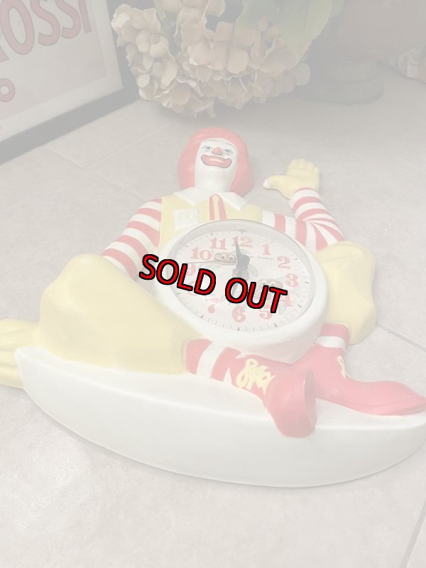 画像12: McDonalds Ronald  Plastic Wall Clock / マクドナルド、ロナルドのプラスチック製、壁時計　ウォールクロック (12)