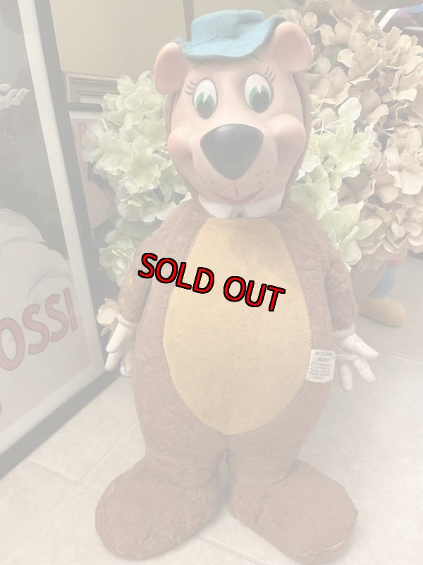 画像2: Hanna Barbera Yogi Bear Knickerbockers Rubber Face Plush Doll 1959 (B ) / ハンナバーベラ　ヨギベア ニッカーボッカー ラバーフェイスぬいぐるみ　 (2)