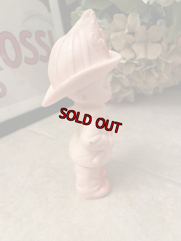 画像6: Fire fighter Sun Rubber Vinyl Squeak Doll (B) / 消防士　サンラバー　ソフビ、ラバードール　 (6)