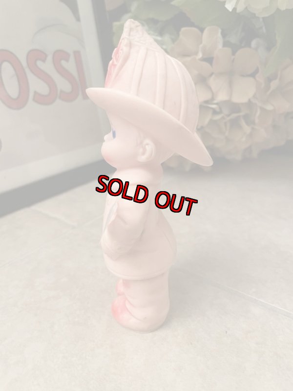 画像4: Fire fighter Sun Rubber Vinyl Squeak Doll (B) / 消防士　サンラバー　ソフビ、ラバードール　 (4)