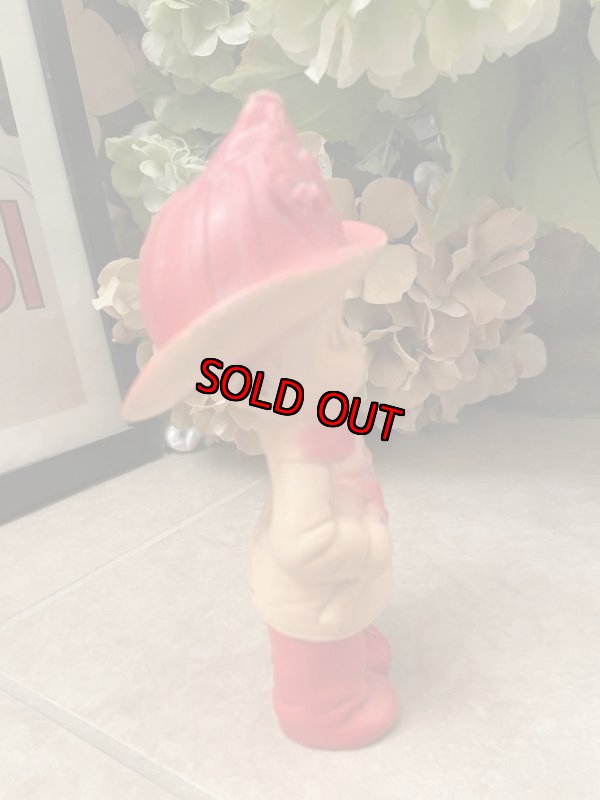 画像5: Fire fighter Sun Rubber Vinyl Squeak Doll (A) / 消防士　サンラバー　ソフビ、ラバードール　 (5)