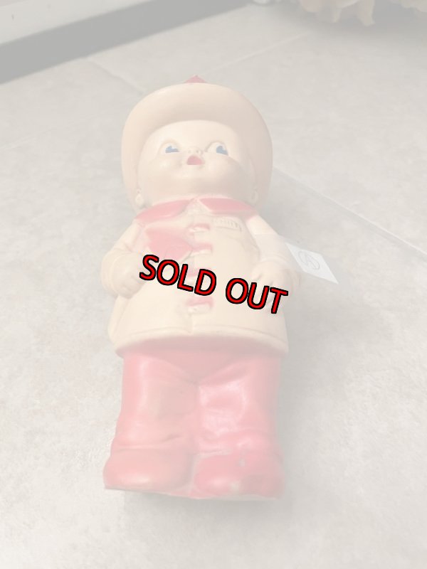 画像9: Fire fighter Sun Rubber Vinyl Squeak Doll (A) / 消防士　サンラバー　ソフビ、ラバードール　 (9)