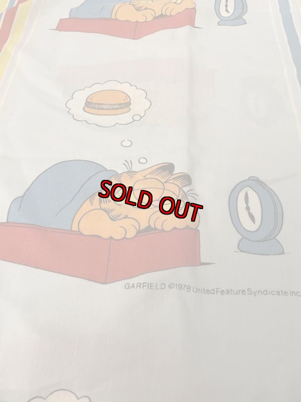 画像2: Garfield the Cat Bedtime box sheet 1978 / ガーフィールド ベッドタイム ボックスシーツ (2)