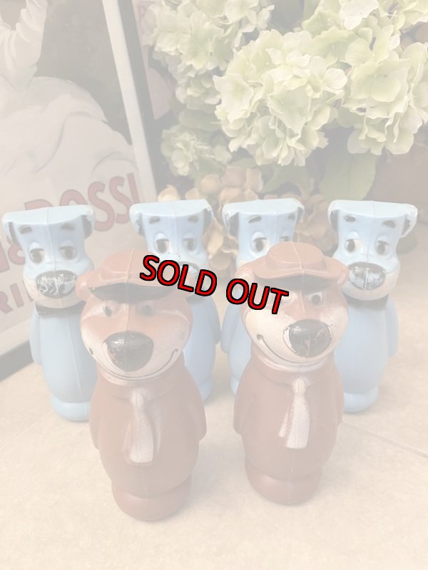 画像1: Huckleberry Hound & Yogi Bear Bowling Pin set of 6  / ハックルベリーハウンド&ヨギベア　ボーリングピン6本セット (1)