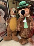 画像15: Hanna Barbera Yogi Bear 70cm Large Knickerbockers Rubber Face & Hands Plush Doll / ヨギベア 大きいニッカーボッカー ラバーフェイスぬいぐるみ　 (15)