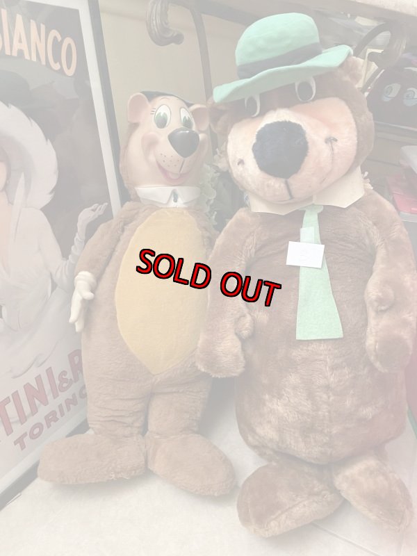 画像15: Hanna Barbera Yogi Bear 70cm Large Knickerbockers Rubber Face & Hands Plush Doll / ヨギベア 大きいニッカーボッカー ラバーフェイスぬいぐるみ　 (15)
