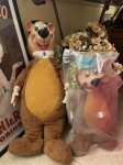 画像1: Hanna Barbera Yogi Bear 70cm Large Knickerbockers Rubber Face & Hands Plush Doll / ヨギベア 大きいニッカーボッカー ラバーフェイスぬいぐるみ　 (1)