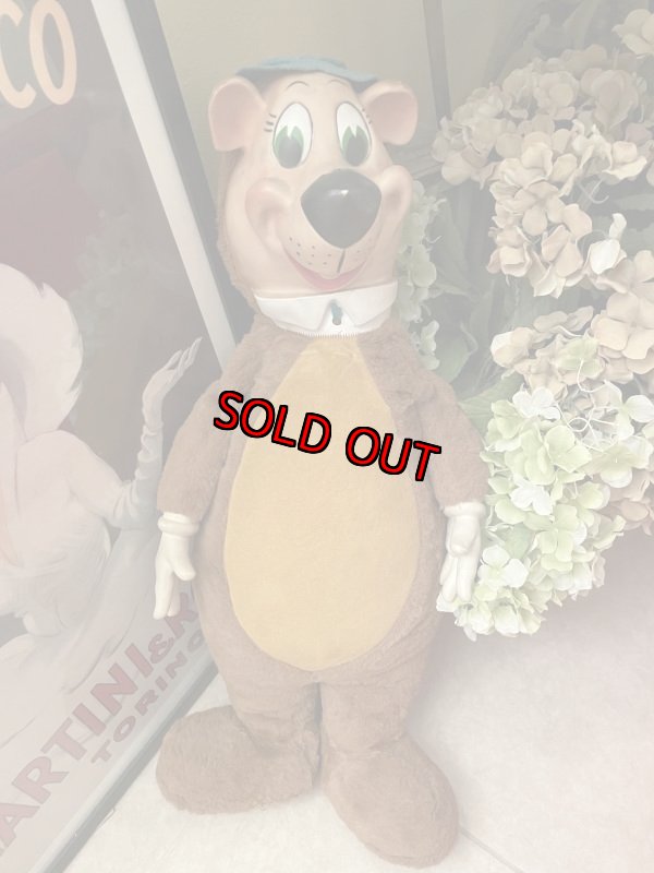 画像2: Hanna Barbera Yogi Bear 70cm Large Knickerbockers Rubber Face & Hands Plush Doll / ヨギベア 大きいニッカーボッカー ラバーフェイスぬいぐるみ　 (2)