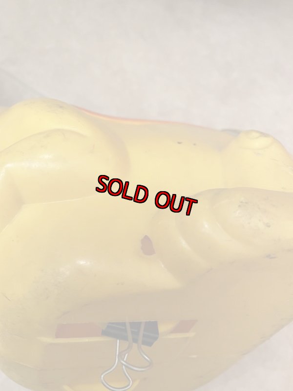 画像8: Flintstones Dino plastic yellow pull toy 60’s  / ハンナバーベラ　フリントストーン　ディノ　イエロー　プル　トイ　 (8)