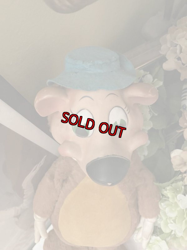 画像3: Hanna Barbera Yogi Bear 70cm Large Knickerbockers Rubber Face & Hands Plush Doll / ヨギベア 大きいニッカーボッカー ラバーフェイスぬいぐるみ　 (3)