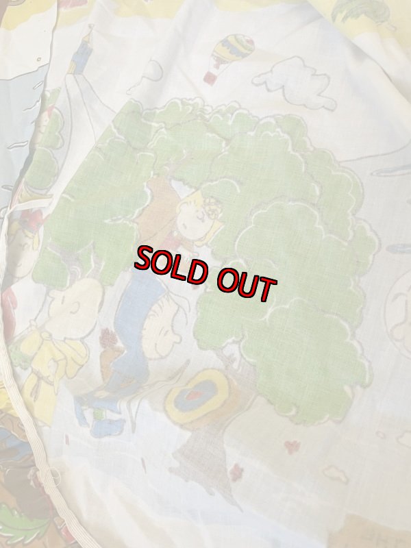 画像8:  Snoopy western fabric Box Sheet (B) / スヌーピー　ボックスシーツ　生地　ウエスターン (8)