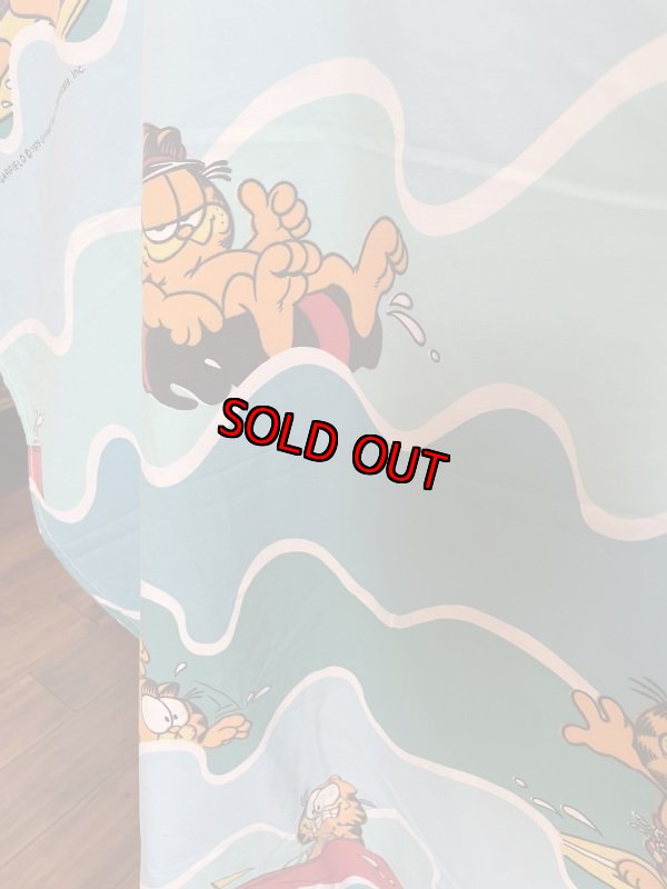 画像3: Garfield the Cat flat sheet 1978 / ガーフィールド サーフィン フラットシーツ (3)