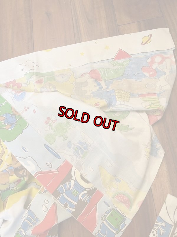 画像5:  Snoopy western fabric Flat Sheet (B) / スヌーピー　フラットシーツ　生地　ウエスターン (5)