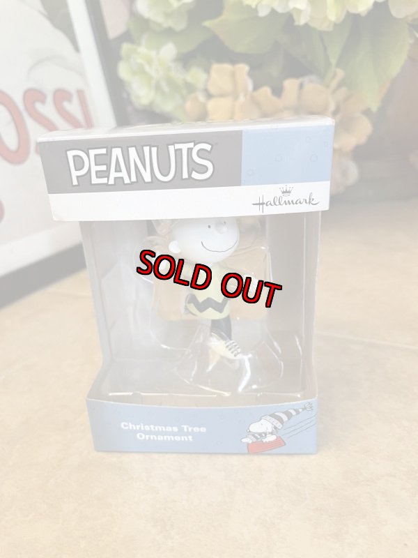 画像1: Peanuts Charie Brown Hallmark Christmas Ornament with box / ピーナッツ、スヌーピー、チャーリーブラウン、クリスマス　箱入りオーナメント (1)