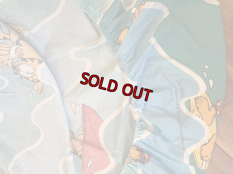 画像5: Garfield the Cat box sheet 1978 / ガーフィールド サーフィン ボックスシーツ (5)