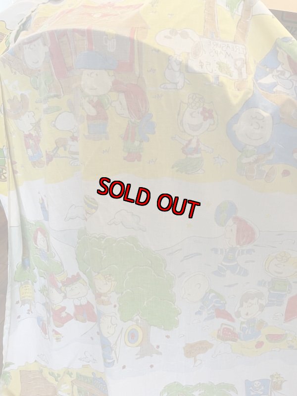 画像6:  Snoopy western fabric Box Sheet (B) / スヌーピー　ボックスシーツ　生地　ウエスターン (6)