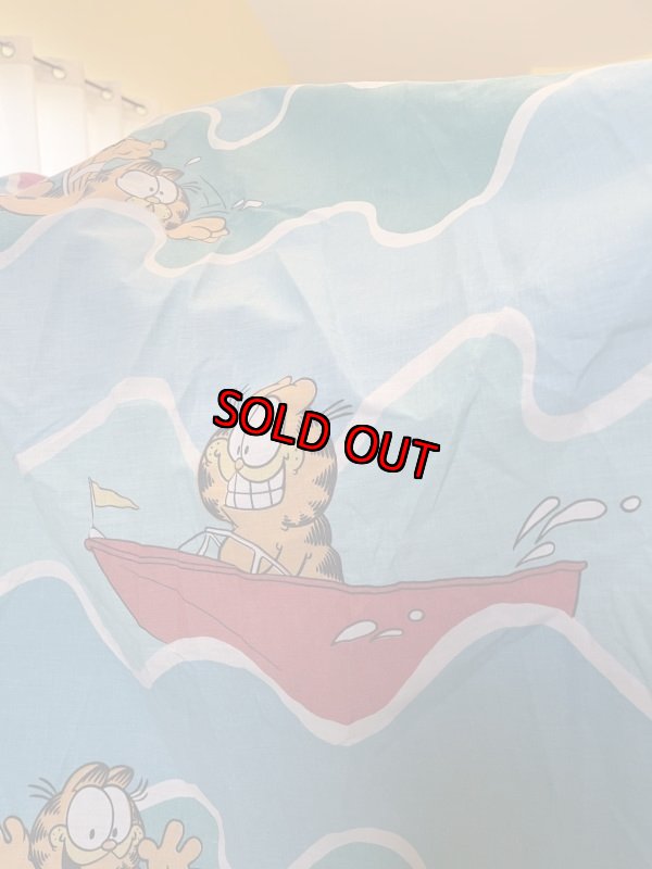 画像2: Garfield the Cat box sheet 1978 / ガーフィールド サーフィン ボックスシーツ (2)