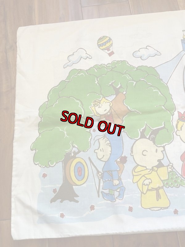 画像4:  Snoopy western fabric Pillowcase / スヌーピー　ピローケース　生地　ウエスターン (4)