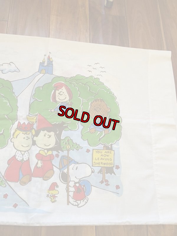 画像5:  Snoopy western fabric Pillowcase / スヌーピー　ピローケース　生地　ウエスターン (5)