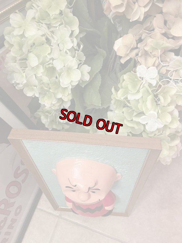 画像2: Peanuts Charie Brown 3D wall Frame decorations / ピーナッツ チャーリーブラウン 3D ウォール 壁掛け ディスプレイ (2)
