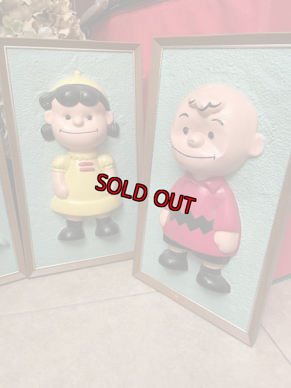 画像11: Peanuts Charie Brown 3D wall Frame decorations / ピーナッツ チャーリーブラウン 3D ウォール 壁掛け ディスプレイ (11)