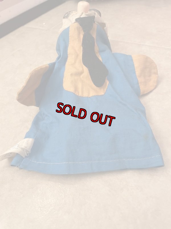 画像8: Hanna Barbera flintstones Fred Face Rubber Hand Puppet Blue Fabric with Black Tie 60’s (B) / ハンナバーベラ　フリントストーン　フレッド　フェイスラバー　パペット　布 (8)