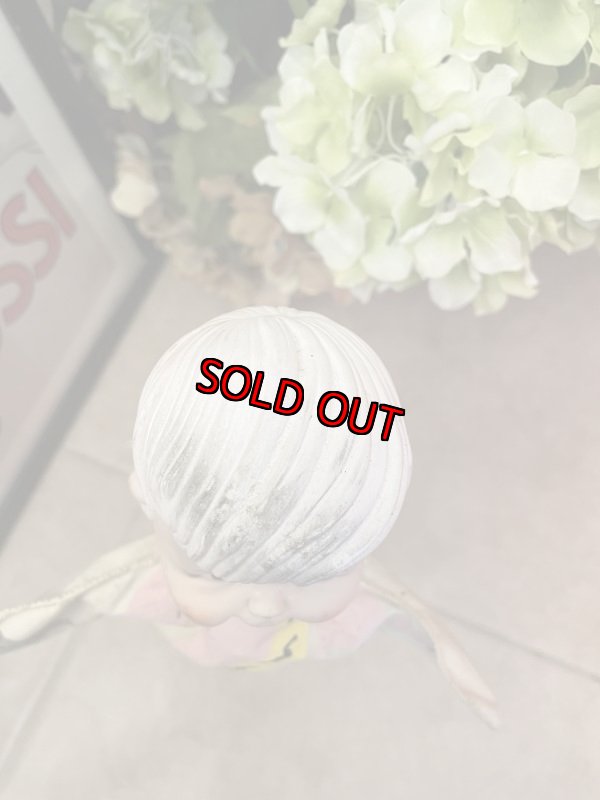 画像2: Flintstones Bamm Bamm Face Rubber Hand Puppet white Fabric 60’s / フリントストーン　バンバン　フェイスラバー　白い洋服　パペット　布 (2)