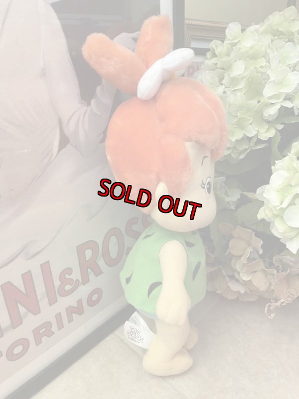 画像3: Hanna Barbera Flintstones Pebbles Plush Doll with Tag  / フリントストーン タグ付き　ペブルス　大きめドール　 (3)