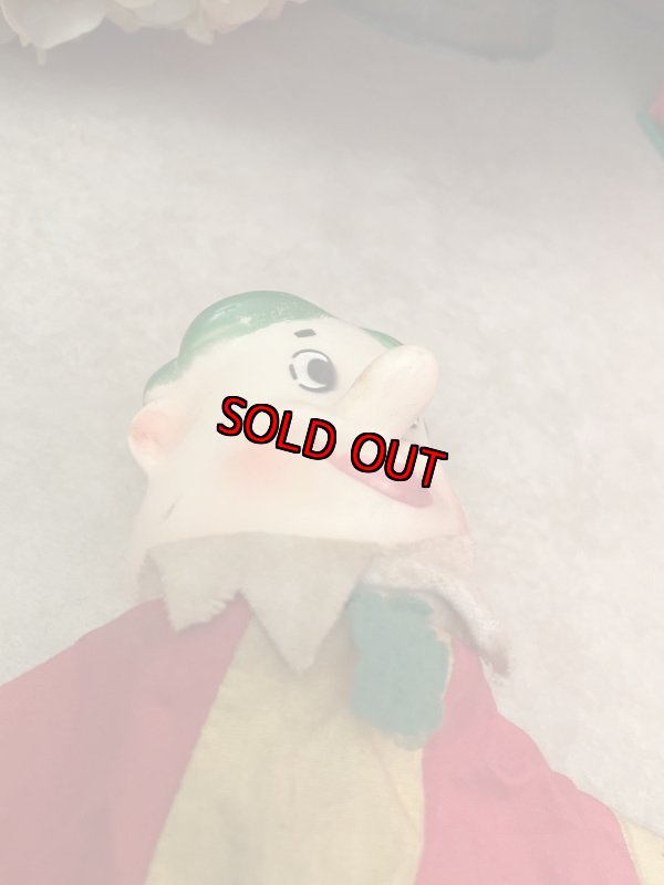 画像8: Flintstones knickerbocker Barney Face Rubber Red clothes Puppet / フリントストーン　ニッカーボッカー　フェイスラバー　バーニー　レッド洋服、グリーン髪の毛　ドール (8)