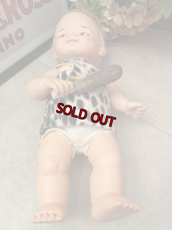 画像8: Flintstones Bamm Bamm Ideal Doll 43cm large White & Black Clothes 60’s  / フリントストーンのバンバン、43cm の大きめ白と黒の洋服ドール (8)