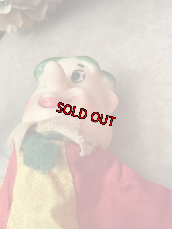 画像9: Flintstones knickerbocker Barney Face Rubber Red clothes Puppet / フリントストーン　ニッカーボッカー　フェイスラバー　バーニー　レッド洋服、グリーン髪の毛　ドール (9)