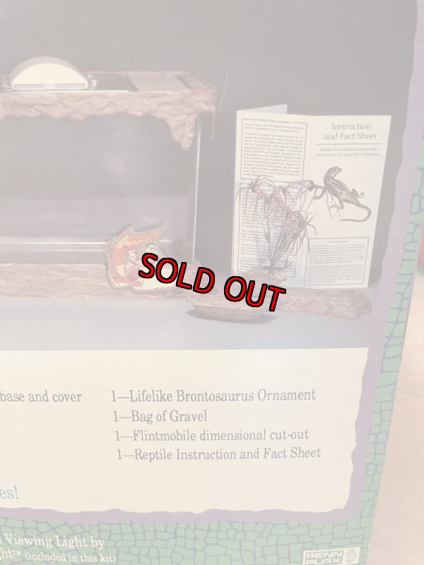 画像7: Hanna Barbera Flintstones Plastic reptile Tank Set with Box 1992 / フリントストーン　箱入り　爬虫類タンク　セット (7)