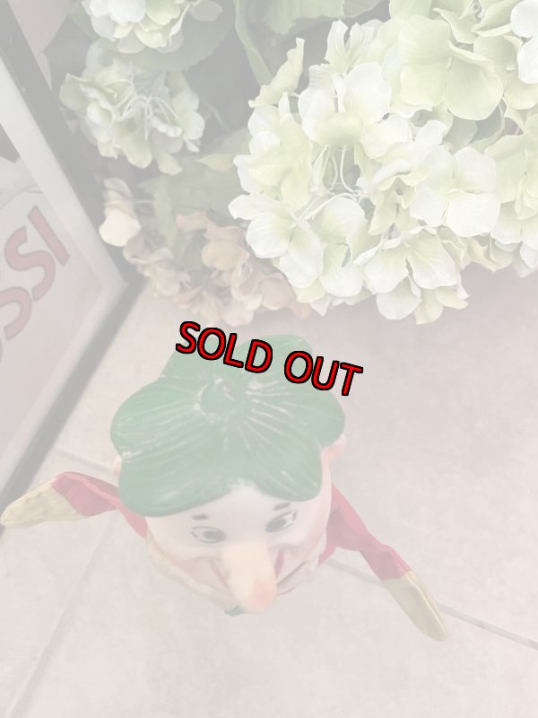 画像2: Flintstones knickerbocker Barney Face Rubber Red clothes Puppet / フリントストーン　ニッカーボッカー　フェイスラバー　バーニー　レッド洋服、グリーン髪の毛　ドール (2)