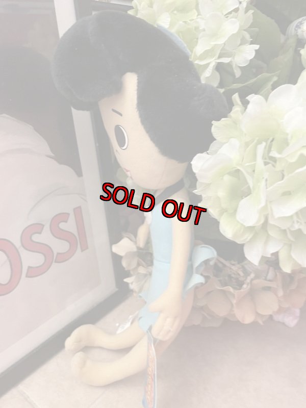 画像2: Hanna Barbera Flintstones Betty Plush Doll with Tag  / フリントストーン タグ付き　ベティ　大きめドール　 (2)