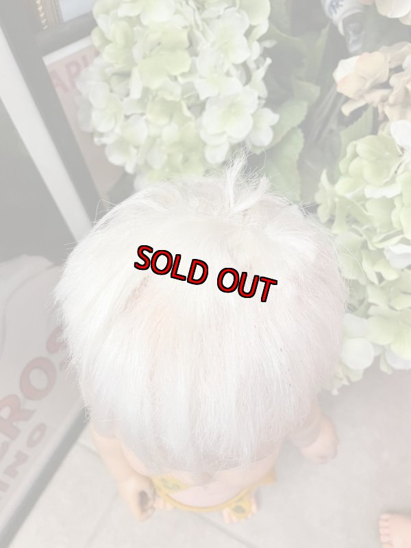 画像2: Flintstones Bamm Bamm Ideal Doll 43cm Yellow Clothes 60’s large / フリントストーンのバンバン、大きめ黄色の洋服ドール (2)