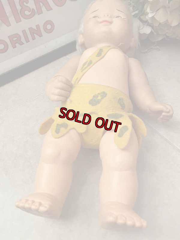 画像8: Flintstones Bamm Bamm Ideal Doll 43cm Yellow Clothes 60’s large / フリントストーンのバンバン、大きめ黄色の洋服ドール (8)