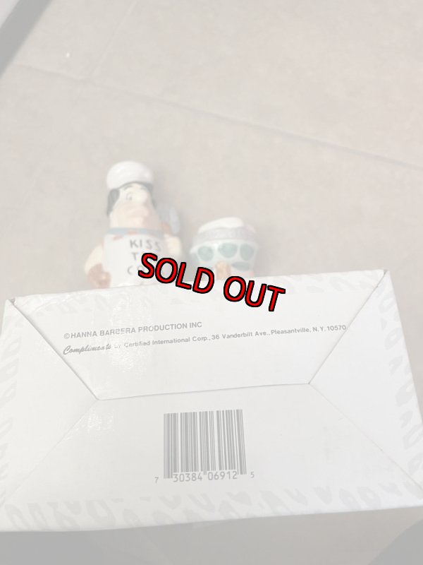 画像7: Flintstones Kiss the Cook Ceramic Salt & Pepper with Box (A) / フリントストーン　箱入り陶器製、塩コショウのセット キッス、ザ、クック (7)