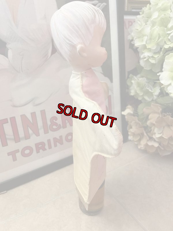 画像6: Flintstones Bamm Bamm Face Rubber Hand Puppet white Fabric 60’s / フリントストーン　バンバン　フェイスラバー　白い洋服　パペット　布 (6)