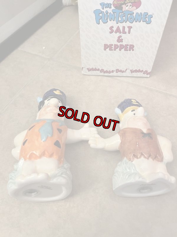画像7: Flintstones Water Baffalo Ceramic Salt & Pepper with Box (B) / フリントストーン　箱入り陶器製、塩コショウのセット ウォーターバッファロー (7)
