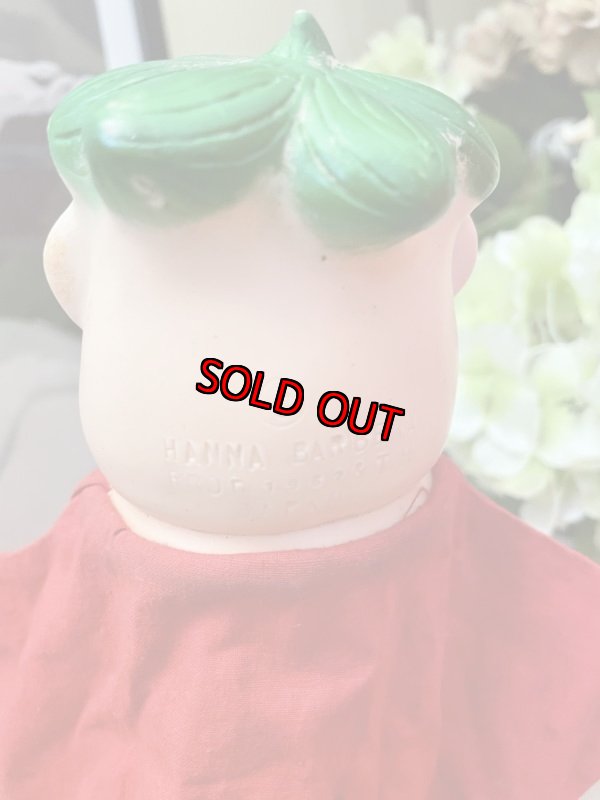 画像5: Flintstones knickerbocker Barney Face Rubber Red clothes Puppet / フリントストーン　ニッカーボッカー　フェイスラバー　バーニー　レッド洋服、グリーン髪の毛　ドール (5)