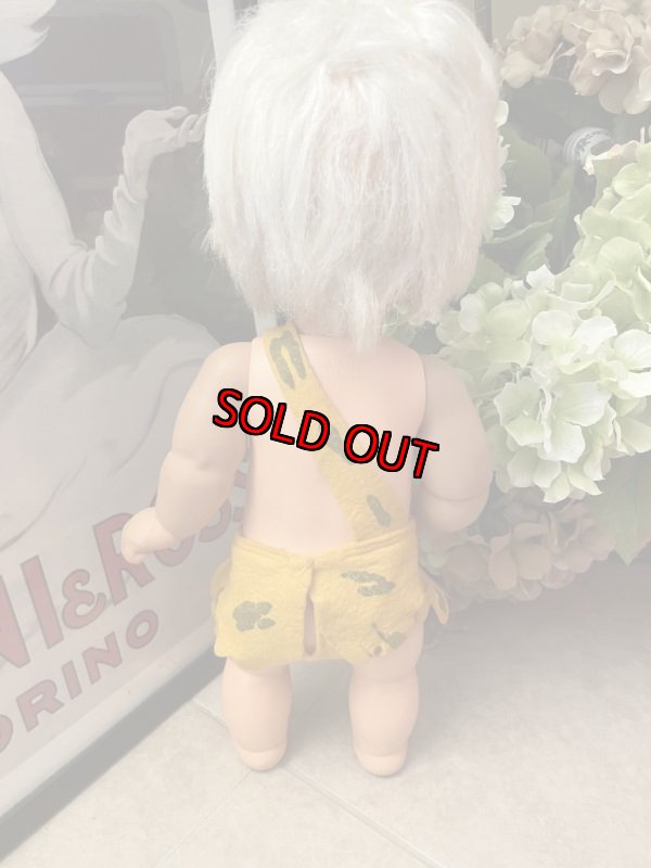 画像4: Flintstones Bamm Bamm Ideal Doll 43cm Yellow Clothes 60’s large / フリントストーンのバンバン、大きめ黄色の洋服ドール (4)