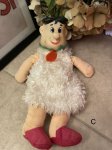 画像1: Flintstones knickerbockers Fred Rubber Face Doll White Cloth red tie 1961 (C) / フリントストーン　ニッカーボッカー　フェイスラバー　フレッド　ドール レッドタイ (1)