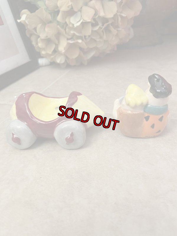 画像6: Flintstones Magnetic Ceramic Salt & Pepper (C) / フリントストーン　陶器製、塩コショウのセット マグネティック丸太 (6)