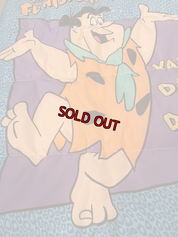 画像3: Hanna barbera Flintstones Sleeping Bag Blanket / ハンナバーベラのフリントストーンズ、のスリーピングバッグ、ブランケット (3)