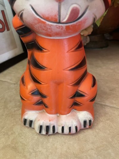 画像2: Tony The Tiger Kelloggs Frosted Cereal Coin Bank Doll 70‘s /　ケロッグ　トニーザタイガーのプラスチック製、貯金箱
