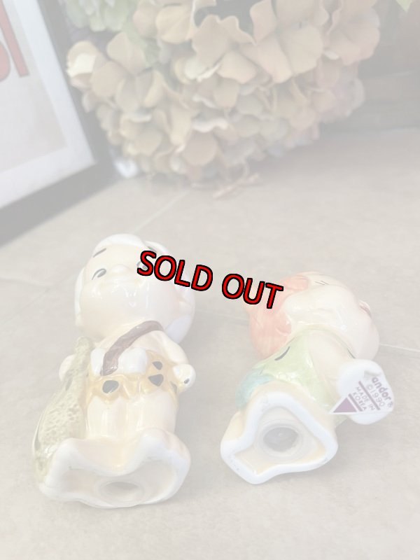 画像6: Flintstones Bamm Bamm & Pebbles Ceramic Salt & Pepper (D) 1990 / フリントストーン　バンバンとペブルスの陶器製、ソルト＆ペッパー、塩コショウのセット  (6)