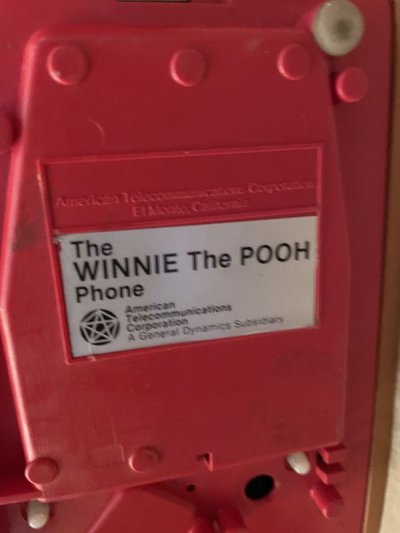 画像3: Disney Winnie the Pooh  doll home telephone / ディズニー　クマのプー　キャラクター電話機