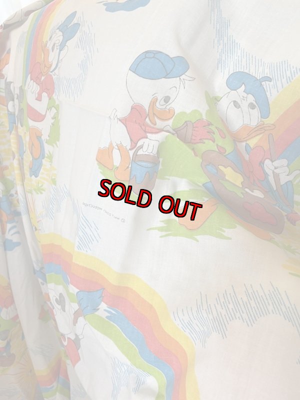 画像6: Disney Mickey Mouse Flat  sheet (A) 60‘s / ディズニーのミッキーマウス　フラットシーツ (6)