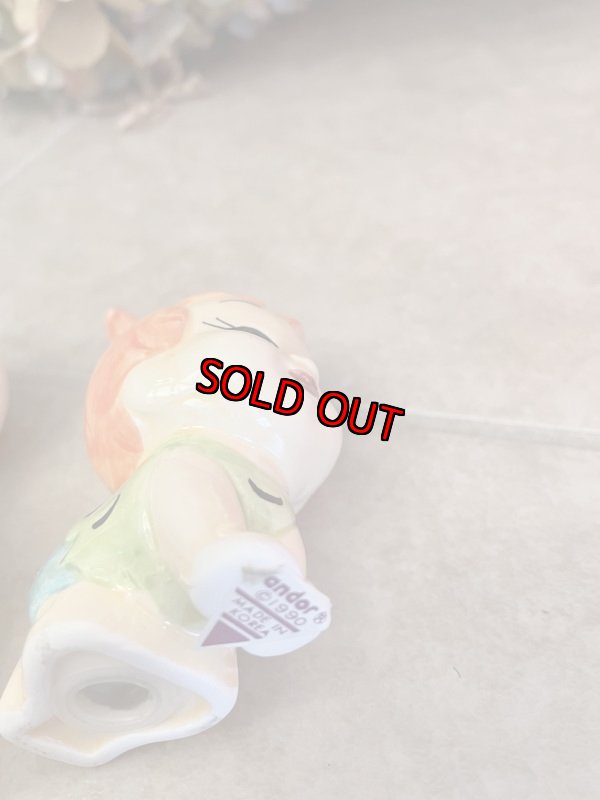 画像7: Flintstones Bamm Bamm & Pebbles Ceramic Salt & Pepper (D) 1990 / フリントストーン　バンバンとペブルスの陶器製、ソルト＆ペッパー、塩コショウのセット  (7)