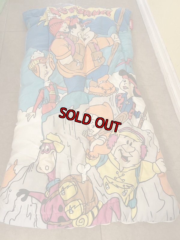 画像3: Coleman Hanna barbera Flintstones Sleeping Bag Blanket / コールマン、フリントストーンズ、のスリーピングバッグ、ブランケット (3)